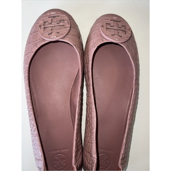 Tory Burch Minnie Travel Rosa Ballet Flats 9.5 - Picture 9 of 10